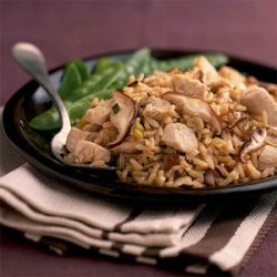 Chicken-Mushroom-Rice Toss