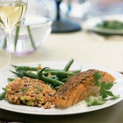 Spice-Crusted Salmon with Citrus Sauce