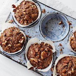Gingerbread Muffins with Spiced Nut Streusel
