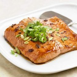 Peppery Jelly and Soy Glazed Salmon