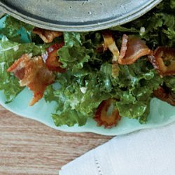 Shredded Kale Salad with Bacon and Dates