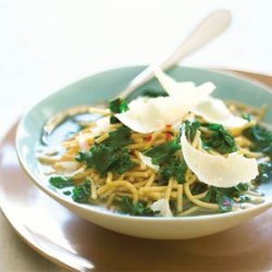 Whole-grain Pasta Soup with Greens and Parmesan