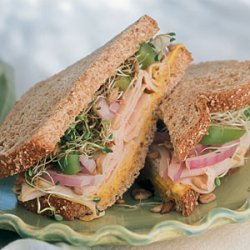 Turkey Stack-Ups with Sweet Curry Mustard Spread