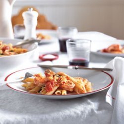Pasta Pomodoro with Shrimp and Lemon Zest