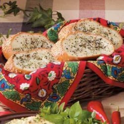 Basil-Buttered French Bread