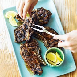 Grilled Lamb Shoulder Chops with Pimenton Rub
