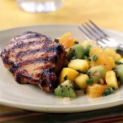 Grilled Chicken with Fruit Salsa