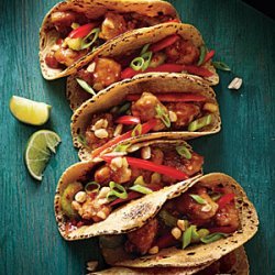 Kung Pao Chicken Tacos