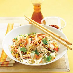 Asian Chicken and Rice Noodle Salad