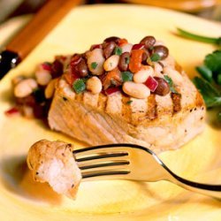 Pork Chops With Black-And-White Salsa