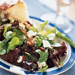 Mixed Greens with Goat Cheese, Cranberries, and Walnuts