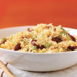 Rice Pilaf with Chorizo and Scallions
