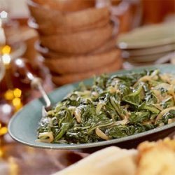 Turnip Greens With Caramelized Onions