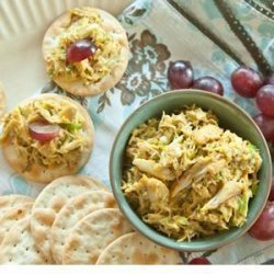 Curried Crab on Crackers