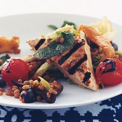 Wheat-Berry Salad with Grilled Tofu