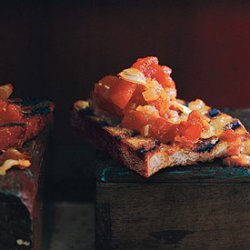 Stewed-Tomato Bruschetta
