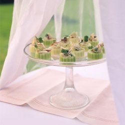 Wasabi Lime Crab Salad in Cucumber Cups
