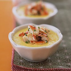 Steamed Corn Custards with Crab