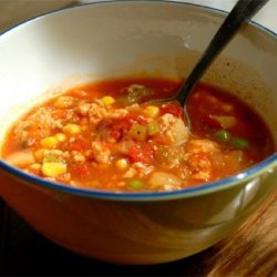Vegetable Soup with Basil and Garlic