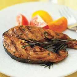 Salmon Steak with Orange-Balsamic Glaze