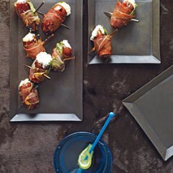Dates with Goat Cheese Wrapped in Prosciutto