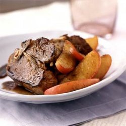 Lamb Chops with Sauteed Apples