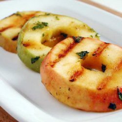 Marinated Grilled Apples with Mint