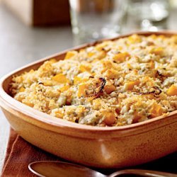 Butternut Squash Gratin with Blue Cheese and Sage
