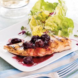 Grilled Chicken With Spicy Cherry Sauce