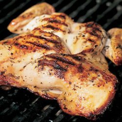 Grilled Split Chicken with Rosemary and Garlic
