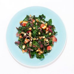 Chard with Blood Oranges and Pistachios