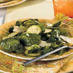 Zucchini, Parmesan, and Mâche Salad