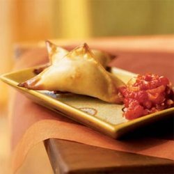 Crispy Butternut Wontons with Spicy Tomato Sauce