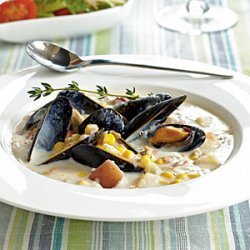 Corn, Clam, and Mussel Chowder