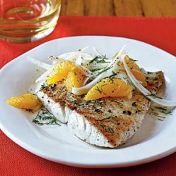 Sauteed Snapper with Orange-Fennel Salad