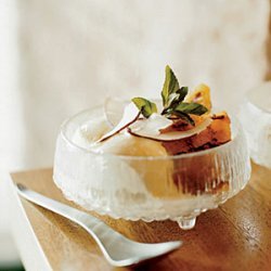 Caramelized Pineapple Sundaes with Coconut