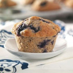 Blueberry Muffins (Quick Muffin Mix and applesauce)