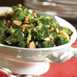 Broccoli with Caramelized Garlic and Pine Nuts