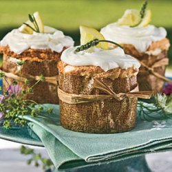 Lemon Curd-Filled Angel Food Cupcakes
