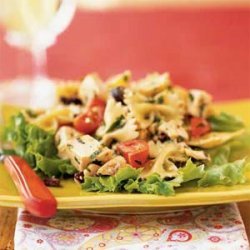 Chicken and Farfalle Salad with Walnut Pesto
