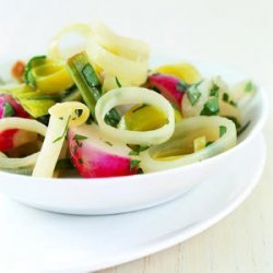 Buttered Leeks and Radishes