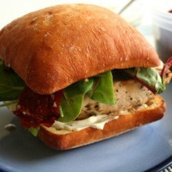 Chicken Sandwiches with Goat Cheese and Pesto