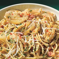 Spicy Spaghetti with  Fennel and Herbs
