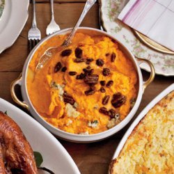 Sweet Potatoes with Blue Cheese and Pecans