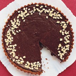 Dark Chocolate Tart with Gingersnap Crust