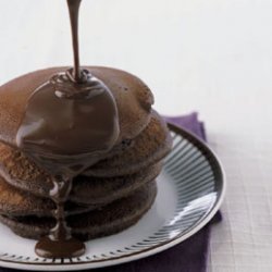 Chocolate Griddle Cakes with Chocolate Sauce
