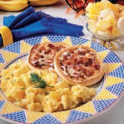 English Muffins with Bacon Butter