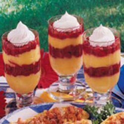 Raspberry Pudding Parfaits