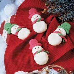 Snowmen Butter Cookies