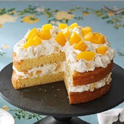 Cake with Peaches